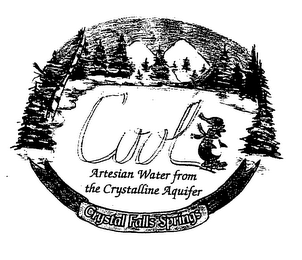 COOL ARTESIAN WATER FROM THE CRYSTALLINE AQUIFER CRYSTAL FALLS SPRINGS