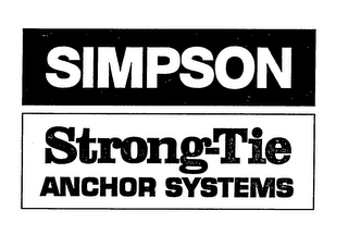 SIMPSON STRONG-TIE ANCHOR SYSTEMS