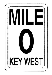 MILE 0 KEY WEST