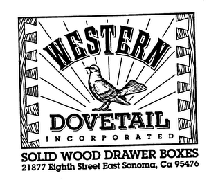 WESTERN DOVETAIL INCORPORATED SOLID WOOD DRAWER BOXES