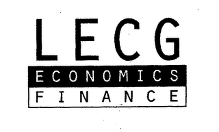 LECG ECONOMICS FINANCE