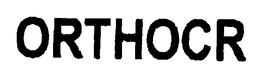 ORTHOCR