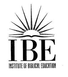 IBE INSTITUTE OF BIBLICAL EDUCATION