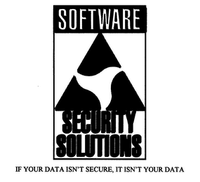 SOFTWARE SECURITY SOLUTIONS IF YOUR DATA ISN'T SECURE, IT ISN'T YOUR DATA