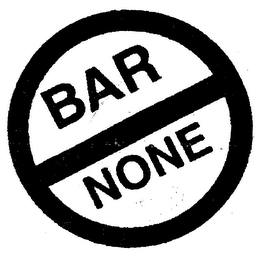 BAR NONE