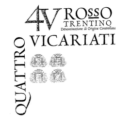 QUATTRO VICARIATI 4V ROSSO TRENTINO DENOMINAZIONE DI ORIGINE CONTROLLATA