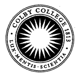 COLBY COLLEGE 1813 LUX MENTIS SCIENTIA