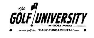 1 THE GOLF UNIVERSITY AT GOLF MART... LEARN GOLF THE "EASY-FUNDAMENTAL" WAY