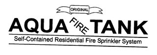 ORIGINAL AQUA FIRE TANK SELF-CONTAINED RESIDENTIAL FIRE SPRINKLER SYSTEM