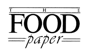 THE FOOD PAPER