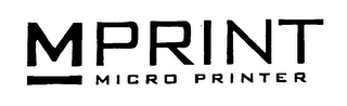 M PRINT MICRO PRINTER