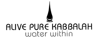 ALIVE PURE KABBALAH WATER WITHIN