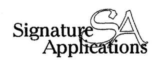 SIGNATURE APPLICATIONS SA