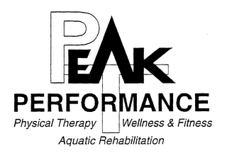 PT PEAK PERFORMANCE PHYSICAL THERAPY WELLNESS & FITNESS AQUATIC REHABILITATION