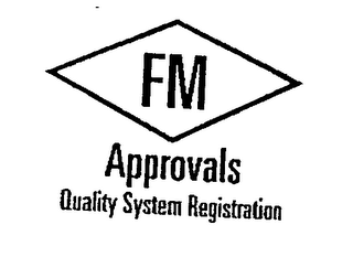 FM APPROVALS QUALITY SYSTEM REGISTRATION