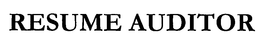RESUME AUDITOR