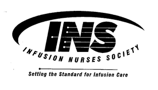 INS INFUSION NURSES SOCIETY SETTING THE STANDARD FOR INFUSION CARE