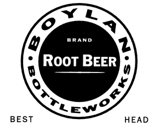 BOYLAN BOTTLEWORKS BRAND ROOT BEER BEST HEAD