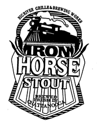 BIG RIVER GRILLE & BREWING WORKS IRON HORSE STOUT BREWED FRESH IN CHATTANOOGA