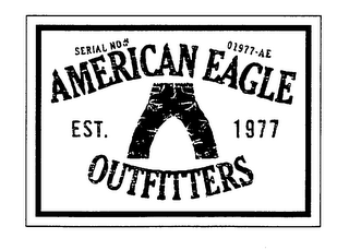 AMERICAN EAGLE OUTFITTERS EST. 1977 SERIAL NO# 01977-AE