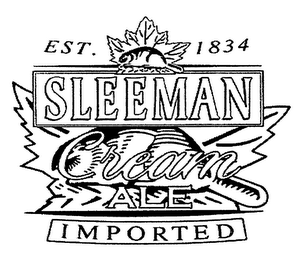 SLEEMAN CREAM ALE IMPORTED EST. 1834