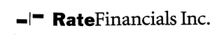 RATEFINANCIALS INC.
