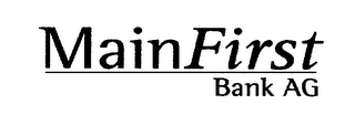 MAINFIRST BANK AG