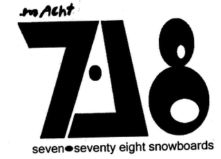 .MACHT 7 78 SEVEN SEVENTY EIGHT SNOWBOARDS