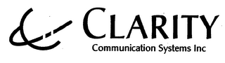 CLARITY COMMUNICATION SYSTEMS INC