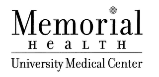 MEMORIAL HEALTH UNIVERSITY MEDICAL CENTER