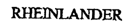 RHEINLANDER