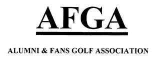 AFGA ALUMNI & FANS GOLF ASSOCIATION