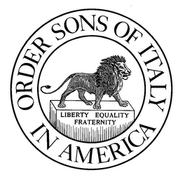 ORDER SONS OF ITALY IN AMERICA LIBERTY EQUALITY FRATERNITY