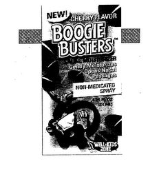 NEW! CHERRY FLAVOR BOOGIE BUSTER MOISTURIZERS OPEN NASAL PASSAGES NON-MEDICATED SPRAY 1.25PL OZ. 134ML WELL-KIDS ZONE