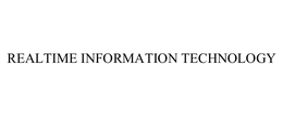 REALTIME INFORMATION TECHNOLOGY, INC.