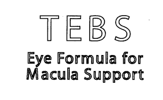 TEBS EYE FORMULA FOR MACULA SUPPORT