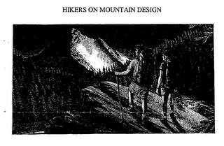 HIKERS ON MOUNTAIN DESIGN