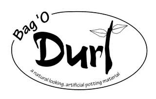 BAG 'O DURT A NATURAL LOOKING, ARTIFICIAL POTTING MATERIAL