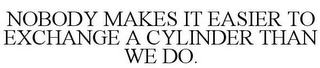 NOBODY MAKES IT EASIER TO EXCHANGE A CYLINDER THAN WE DO.