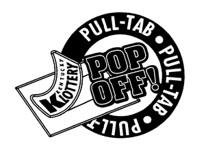K KENTUCKY LOTTERY PULL-TAB POP OFF!