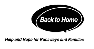 BACK TO HOME HELP AND HOPE FOR RUNAWAYS AND FAMILIES