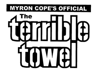 MYRON COPE'S OFFICIAL THE TERRIBLE TOWEL