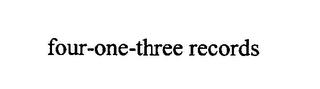 FOUR-ONE-THREE RECORDS