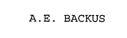 A.E. BACKUS