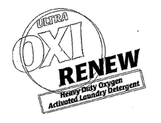 ULTRA OXI RENEW HEAVY DUTY OXYGEN ACTIVATED LAUNDRY DETERGENT