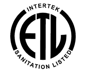 INTERTEK ETL SANITATION LISTED