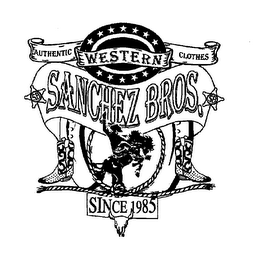 SANCHEZ BROS. AUTHENTIC WESTERN CLOTHES SB SINCE 1985