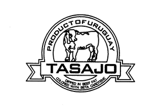 TASAJO PRODUCT OF URUGUAY DIPPED IN BEEF FAT COLORED WITH BETA CAROTENE