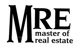 MRE MASTER OF REAL ESTATE