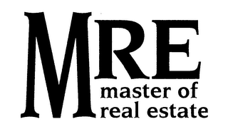 MRE MASTER OF REAL ESTATE